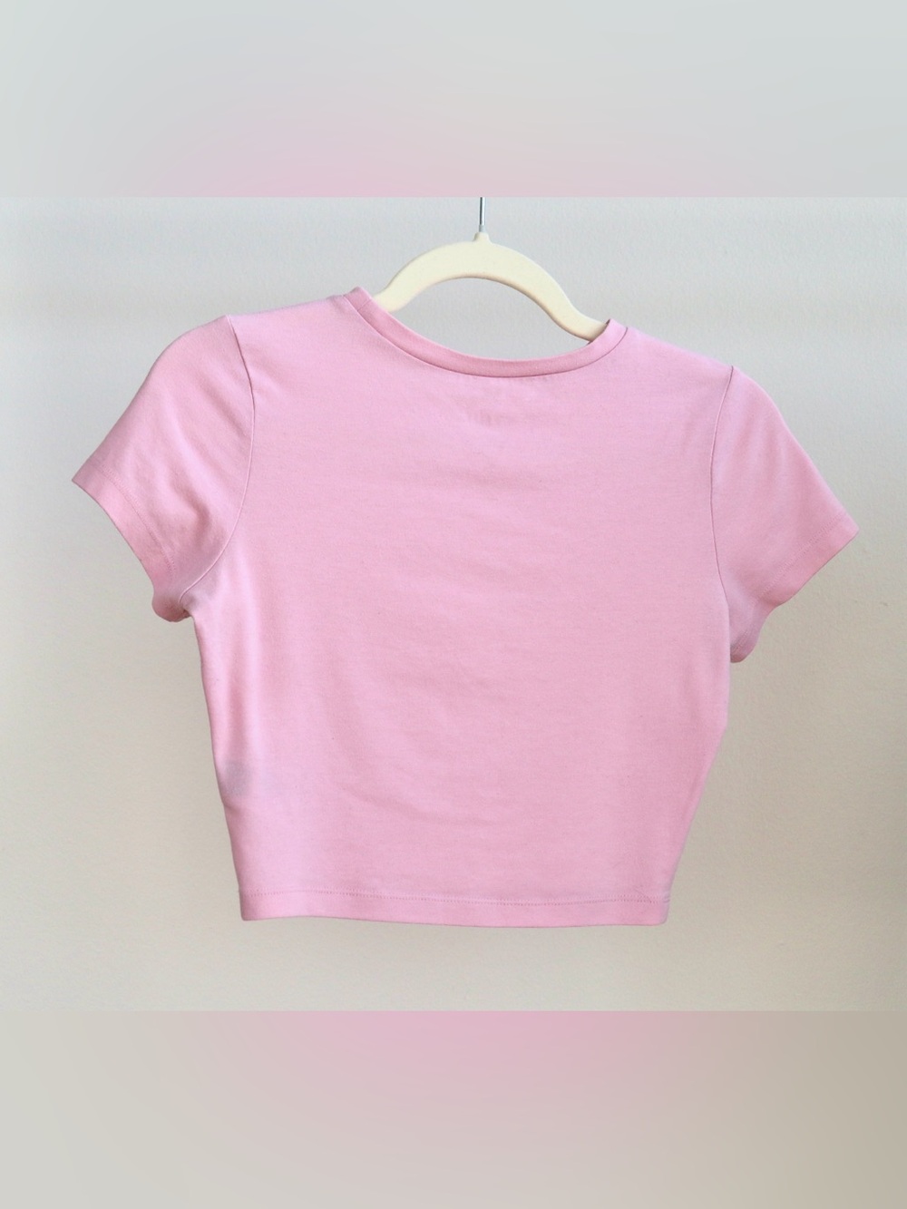 Baby Pink Short Sleeve Cropped Top - Wild Fable - Women’s XS